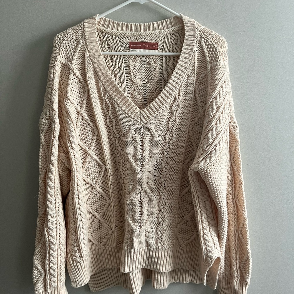 Anthropologie Pilcro Cable Knit Sweater